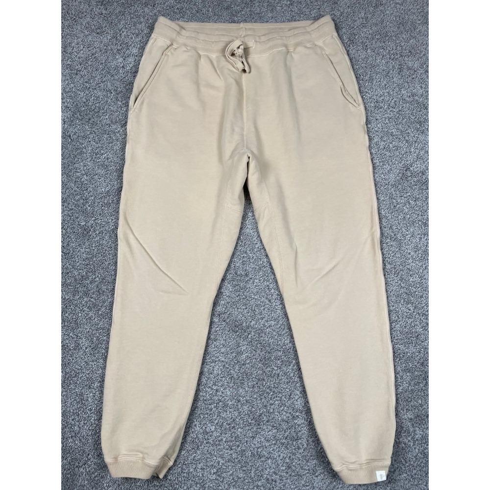 TKEES Sweatpants Womens Large 4 Yellow Jogger Relaxed Casual Lounge Slouchy Pant